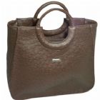 Ostrich Leather Tote Handbag
